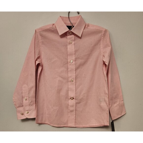 NWT Boys Tommy Hilfiger Button Down Dress Shirt Pink Size‎ 5 New With Tags - Picture 3 of 10